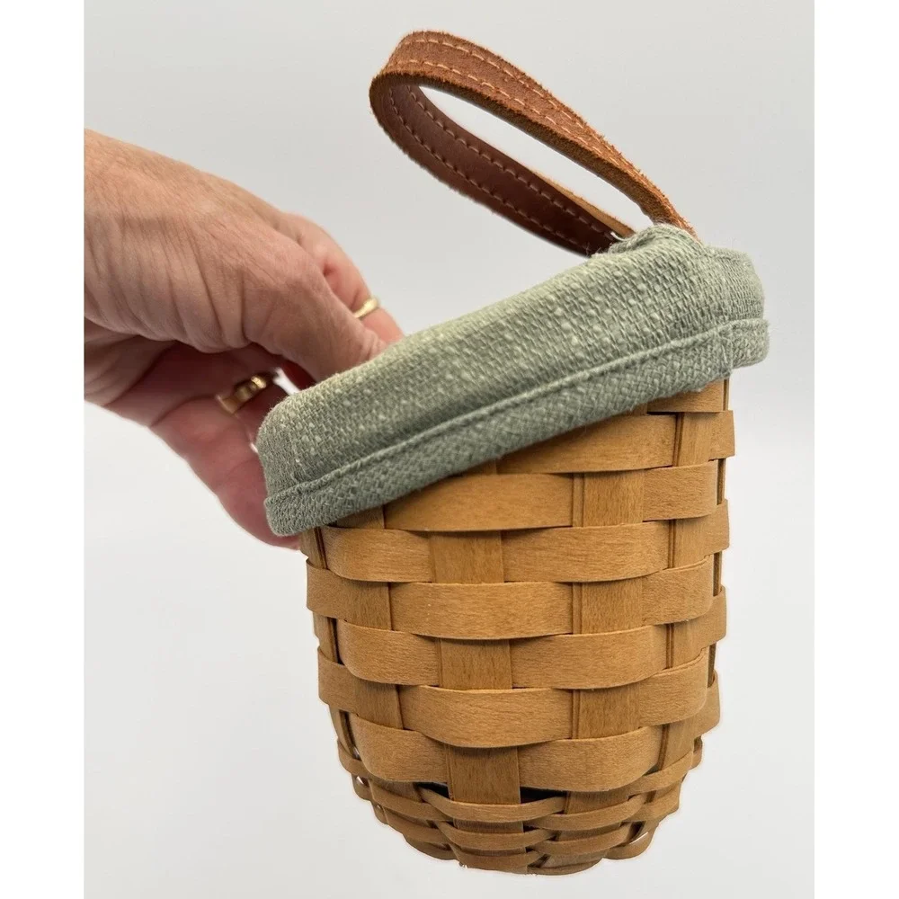 Longaberger 2007 Small Gatehouse Basket W/  Fabric Liner And Protector #6612